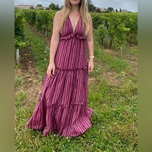 Backless Tiered Maxi Dress